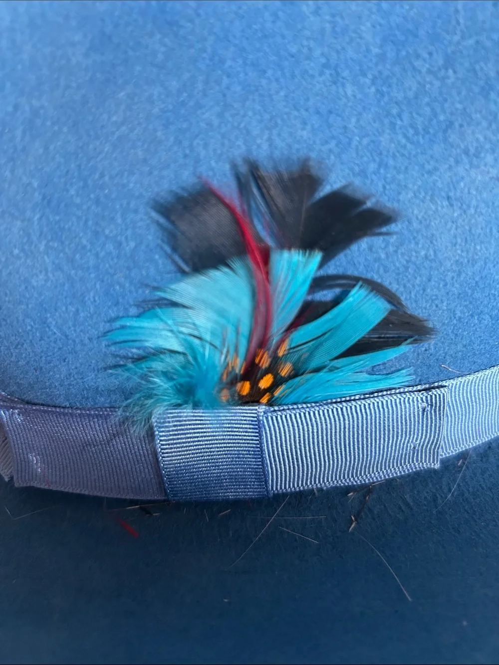 Vintage Eddy Bros. Wool Cowboy Hat - Ladies Long Size 7 - Bright Blue